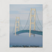 Mackinac Bridge, Michigan Briefkaart (Voorkant)