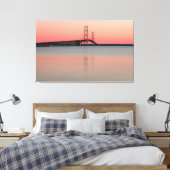 Mackinac Bridge, Michigan Canvas Afdruk (Insitu (Slaapkamer))