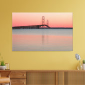 Mackinac Bridge, Michigan Canvas Afdruk (Insitu (Woonkamer))