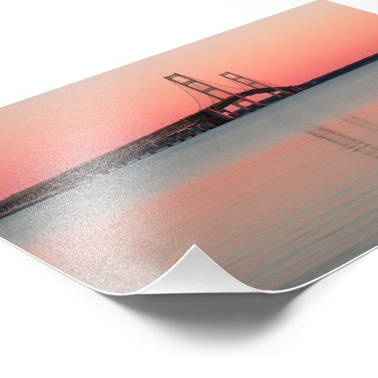 Mackinac Bridge, Michigan Foto Afdruk (Hoek)