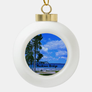 Mackinac Bridge Michigan Keramische Bal Ornament