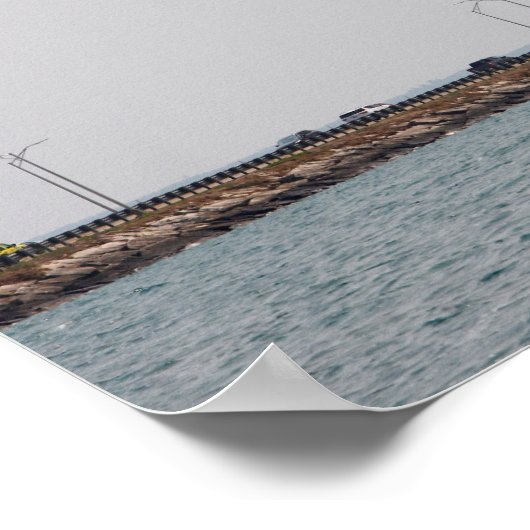 Mackinac Bridge, Michigan Poster (Hoek)