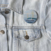 Mackinac Bridge, Michigan Ronde Button 5,7 Cm (In situ)