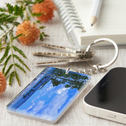 Mackinac Bridge Michigan Sleutelhanger (Voorkant Rechts)