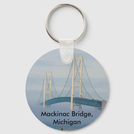 Mackinac Bridge, Michigan Sleutelhanger (Voorkant)