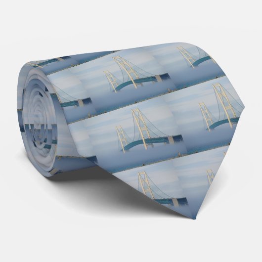 Mackinac Bridge, Michigan Stropdas (Opgerold)