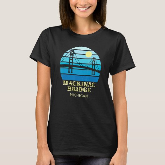 Mackinac Bridge Michigan T-shirt (Voorkant)
