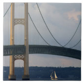Mackinac Bridge, Michigan, Verenigde Staten van Am Tegeltje (Voorkant)