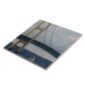 Mackinac Bridge, Michigan, Verenigde Staten van Am Tegeltje (Zijkant)