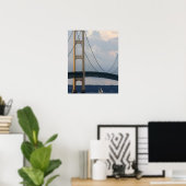 Mackinac Bridge, Michigan, VS Poster (Thuiskantoor)