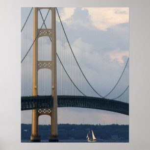 Mackinac Bridge, Michigan, VS Poster