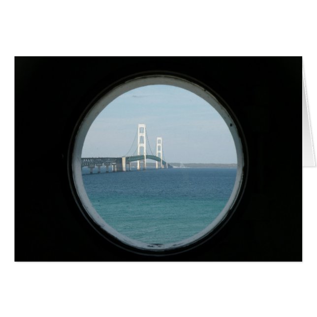 Mackinac Bridge notitiekaart (Voorkant Horizontaal)