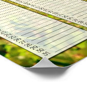 Mackinac Bridge Personalized Birthday Calendar Poster (Hoek)