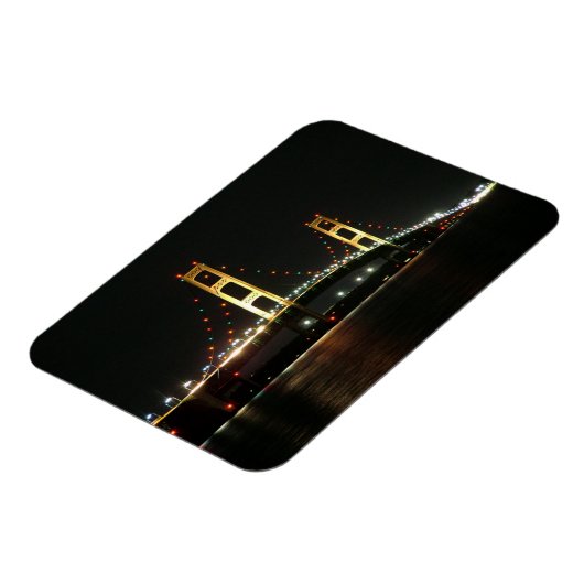 Mackinac Bridge Photo Magnet Magneet (Linkerzijde)