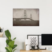 Mackinac Bridge Poster (Thuiskantoor)