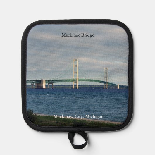 Mackinac Bridge pothouder Pannenlap (Voorkant)