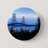Mackinac Bridge Ronde Button 5,7 Cm (Voorkant)