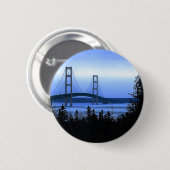 Mackinac Bridge Ronde Button 5,7 Cm (Voorkant /achterkant)