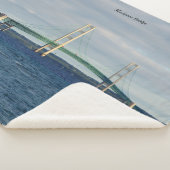 Mackinac Bridge sherpa blanket Sherpa Deken (3/4)