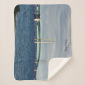 Mackinac Bridge sherpa blanket Sherpa Deken (Voorkant)