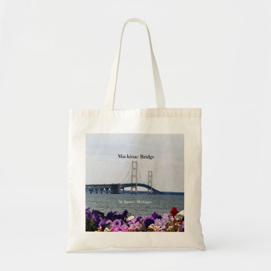 Mackinac Bridge spring St. Ignace canvas tas (Voorkant)