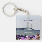 Mackinac Bridge spring St. Ignace key chain Sleutelhanger (Voorkant)