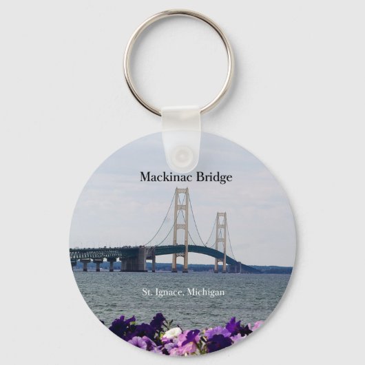 Mackinac Bridge spring St. Ignace Spring key chain Sleutelhanger (Voorkant)