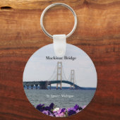 Mackinac Bridge spring St. Ignace Spring key chain Sleutelhanger (Voorkant)
