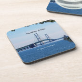 Mackinac Bridge St Ignace 6 plastic onderzetters (Linkerzijde)