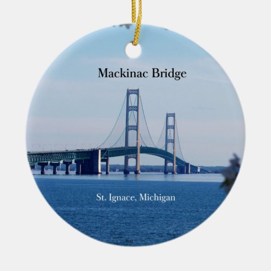 Mackinac Bridge St. Ignace ornament (Voorkant)