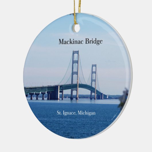 Mackinac Bridge St. Ignace ornament (Links)