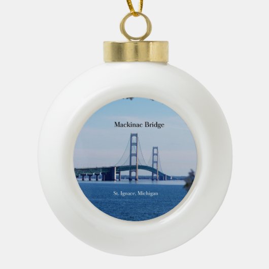 Mackinac Bridge St. Ignace ornament (Voorkant)