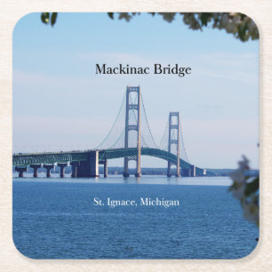 Mackinac Bridge St. Ignace paper onderzetter