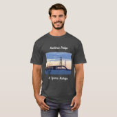 Mackinac Bridge St. Ignace shirt witte belettering (Voorkant volledig)
