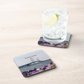 Mackinac Bridge St Ignace spring6 plastic onderzet Bier Onderzetter (Rechterzijde)