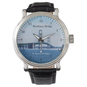Mackinac Bridge St. Ignace watch Horloge