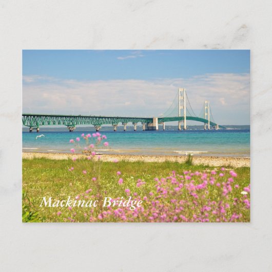 Mackinac Bridge "The Big Mac" Briefkaart (Voorkant)