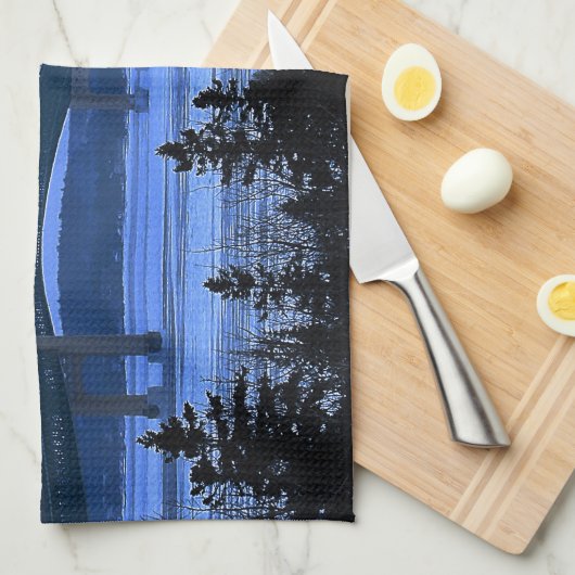 Mackinac Bridge Theedoek (Quarter Fold)