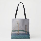 Mackinac Bridge Tote Bag (Voorkant)