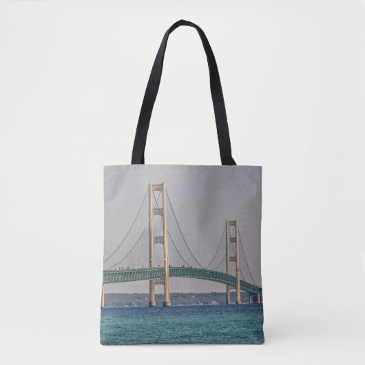 Mackinac Bridge Tote Bag (Voorkant)