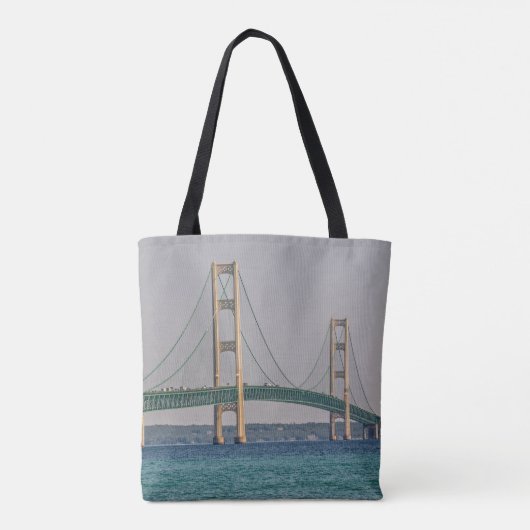 Mackinac Bridge Tote Bag (Achterkant)