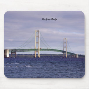 Mackinac Bridge uit Mackinaw City mousepad Muismat