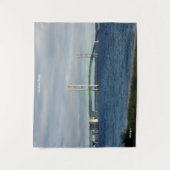 Mackinac Bridge uit Mackinaw City Wandkleed (Voorkant)