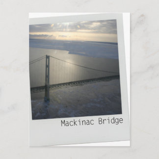 Mackinac Bridge Upper Peninsula Michigan briefkaar Briefkaart
