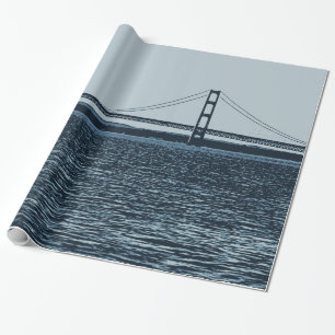 Mackinac Bridge Upper Peninsula Michigan, Verenigd Cadeaupapier
