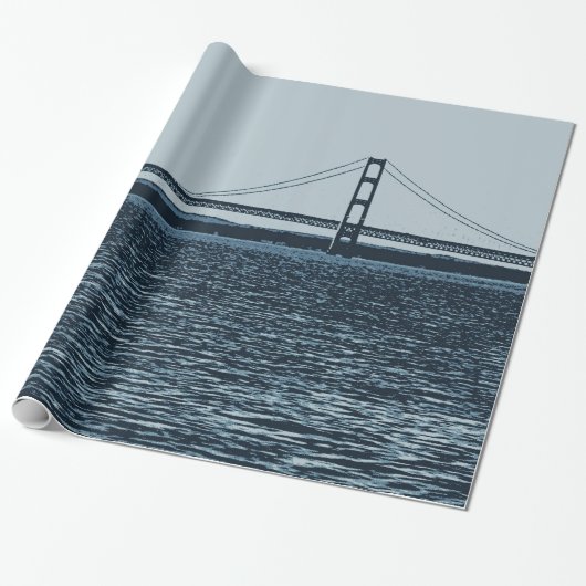 Mackinac Bridge Upper Peninsula Michigan, Verenigd Cadeaupapier (Uitgerold)