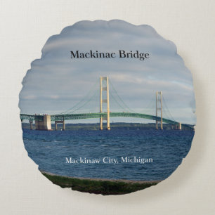 Mackinac Bridge van Mackinaw City rond kussen