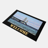 Mackinac Bridge Welkomstdeur Mat (Schuin)