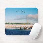 Mackinac Bridge wintermousepad Muismat (Met muis)