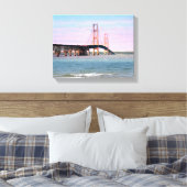 Mackinac Bridge Wrapped Canvas (Insitu (Slaapkamer))